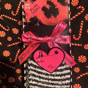 Betsey Johnson Plush Socks